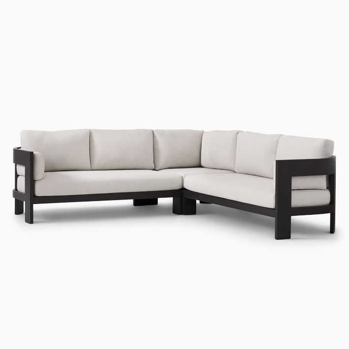 Garden set furniture all weather waterproof maintenance free metal aluminum outdoor sofa