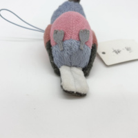 Jouets en peluche personnalisés avec logo OEM, porte-clés en peluche mignons en forme d'oiseaux, breloques de sac, fabricant de jouets en peluche animaux