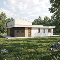 Maison préfabriquée SIP moderne, évolutive, résistante aux tremblements de terre et aux ouragans, pour village d'âges avancés, village de retraite, ADU permanente, Airbnb