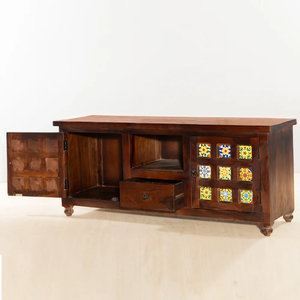 Vinto ตู้ทีวีโรงนาแบบคลาสสิกทำด้วยมือกระเบื้องไม้สำหรับห้องนั่งเล่นเฟอร์นิเจอร์บ้านโรงพยาบาลที่เก็บของ - Product Image 3