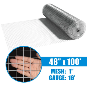 Cao quality1 inch nhúng nóng mạ kẽm hàn lưới <span class=keywords><strong>1</strong></span> inch Hàn dây lưới <span class=keywords><strong>1</strong></span> inch thép không gỉ Hàn lưới 316L - Product Image 6