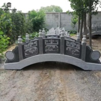 Pont en pierre de marbre blanc Parc en arche de pierre Petit pont en pierre chinois extérieur Décoration de villa de jardin en marbre