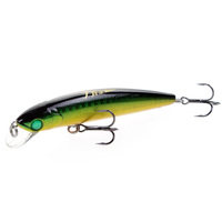 LUTAC Leurres de pêche Long Casting Floating 0.3m Minnow Bait ABS Plastic Laser Coating Skin VMC Treble Hook Jerk Baits 80mm/7g