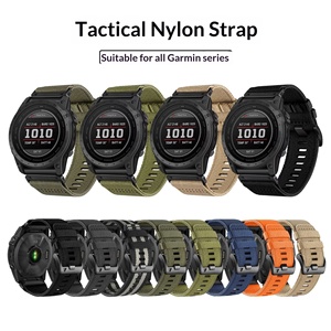 Bracelet de montre tactique en nylon à dégagement rapide 22 mm/26 mm pour Garmin <span class=keywords><strong>Tactix7</strong></span> Pro Fenix 8 Series - Product Image 2
