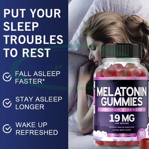 Ausreson OEM <strong>Melatonin</strong> <strong>Gummy</strong> 5-htp Promotes Relaxation Health Improve Sleep Vegan Candy Supplement Vitamin B6 <strong>Melatonin</strong> Gummies - Product Image 2