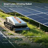 Tondeuse à gazon robotisée intelligente entièrement automatique avec navigation GPS et télécommande pour les zones de pâturage, vergers et terrains herbeux, tondeuse à fléaux électrique télécommandée