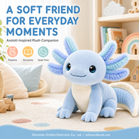 Jouet en peluche doux personnalisé XDT ODM AI, rembourré en coton PP, taille réglable 11-30 cm, unisexe, anti-stress, cadeau de fête