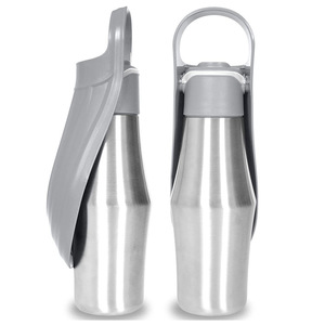 Bouteille d'eau pour animaux de compagnie en acier inoxydable de 750 ml, anti-fuite, distributeur d'eau portable pour chiens, gobelet à boire pour chiens - Product Image 3