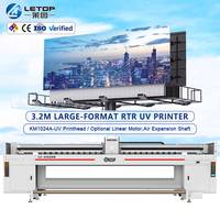 Impresora de Inyección de Tinta Digital de Gran Formato Rollo a Rollo LETOP 3.2M con Cabezal Konica 1024A-UV, Impresora de Solvente, Plotter Automático para Pancartas Flexibles