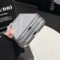 Coque de téléphone transparente en acrylique épais et antichoc de 2.5mm pour iPhone 13 14 15 16 17 Pro Max