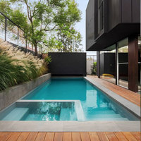 Vetroresina interrate prefabrik açık yüzme havuzları fiyat büyük boy fiberglas havuz yüzmek spa havuzu piscine