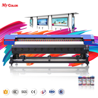Haute qualité 3.2m 2 tête I3200-E1/U1 jet d'encre numérique Eco solvant imprimante grand Format Machine pour bannière extérieure/bâche/vinyle