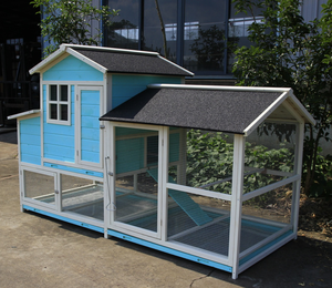 Poulailler en bois étanche pour animaux, 4 pièces, barrières à l'huile de lapin, cage d'extérieur à vendre - Product Image 2