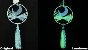 Dreamcatcher bercahaya desainer tenun gantungan dinding seni ornamen gantungan mainan MIni