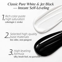 Ensemble de vernis gel noir et blanc Vinimay, normes européennes, sans HEMA ni TPO, livraison rapide, gel de base classique pour la couleur des ongles, pour le nail art