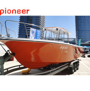 Yate Deportivo de 10.5m/34 Pies de Fábrica China, Lancha Motora de 9 Personas con Motor, Casco de Fibra de Vidrio, Consola Central, Pesca, Alta Calidad - Product Image 5