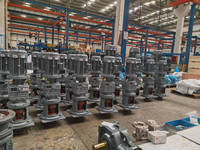 Équipement de mélange industriel, mélangeur vertical pour le traitement des eaux usées - 316L, moteur IE4 5,5 kW, 0-1000 tr/min, CE, ISO 9001