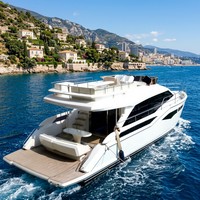 BEST 500 Yacht de luxe de 50 pieds à double console, moteur diesel Cummins, Axe-Bow, 2 cabines, 2 salles de bain, multi-usages, croisière fluviale et maritime, certifié CE