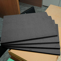 Tablero de MDF/HDF Impermeable de 18 mm con Núcleo Verde, HMR-MDF Negro Resistente a la Humedad, Tablero de Fibra de 2-25 mm para Gabinetes de Cocina y Baño