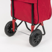 Nouveau chariot de chariot à provisions pliable de haute qualité avec 2 roues avec cadre en acier au carbone