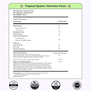 Poudre de légumes verts personnalisée avec spiruline et chlorelle pour la digestion, la santé intestinale, l'immunité, l'énergie, complément alimentaire à base de légumes verts - Product Image 2