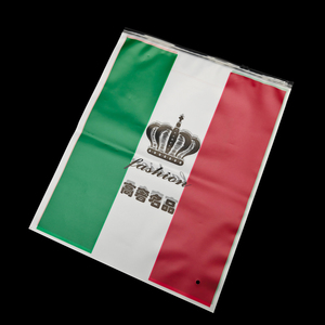 Tùy chỉnh nhiều màu Frosted Zip khóa túi nhựa phân hủy sinh học quần áo đóng gói cho vớ dây kéo Frosted bao bì túi - Product Image 1