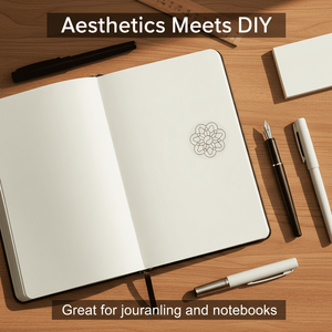 Étiquettes transparentes estampées à chaud, autocollants à motifs de fleurs de prunier et de Tai Chi, autocollants décoratifs adhésifs personnalisés - Product Image 3