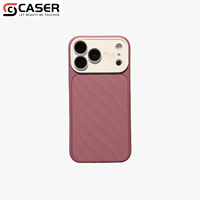Étui de téléphone élégant effet mat doux au toucher avec grande fenêtre de visualisation et protection caméra, bicolore antichoc pour iPhone 18 Pro Max 17 16 15 Pro