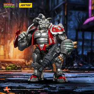 JOYTOY Ufficiale Originale TMNT-Super <span class=keywords><strong>Bebop</strong></span> Figura d'Azione Articolata in Scala 1/18 Modello da Collezione con Accessori - Product Image 6