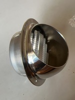 Grille d'aération murale en acier inoxydable 304 de 100 mm avec moustiquaire pour tuyau PVC de 110 mm, idéale pour cuisine, salle de bain et conduits CVC