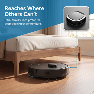 PT20 Robot Vacuum Cleaner 18000Pa Suction LDS Laser Navigation Tuya App 2-in-1 Sweep & <b>Mop</b> Robotic Cleaner - Product Image 4