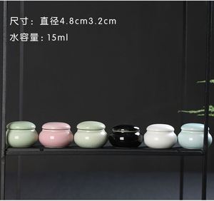 Ceramic Tea Caddy Tin Powder Ointment Rouge <b>Lipstick</b> Tin Sealed Tea Container Tea Tin Containers Packaging - Product Image 2