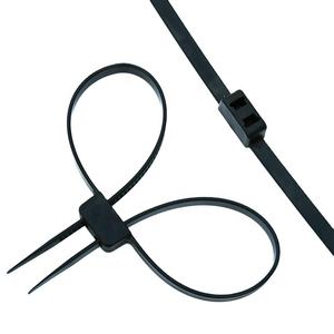 Attache de câble à double verrouillage Contraintes solides Plastique Nylon Double Flex Brassard - Product Image 1