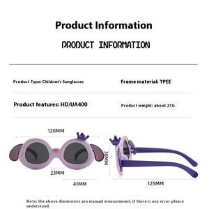 Cool and Fashionable UV Protected Polarized PC <strong>Glasses</strong> for Kids <strong>Baby</strong> Blue &amp; Orange Sunglasses with Red <strong>Frame</strong> Light Weight - Product Image 4