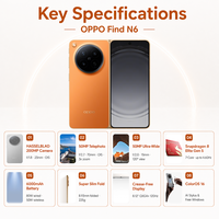 OPPO Find N6 Smartphone 5G Original Baru Layar 8.12 Inci 120Hz Kamera Triple 200MP 6000mAh Dual SIM NFC Android 16 Ponsel oppo