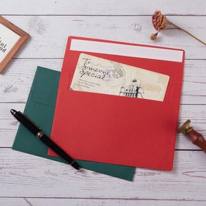 Enveloppes de Noël couleur métallique, auto-adhésives, avec autocollants dorés pour cartes de vœux, invitations, cartes postales - Product Image 1
