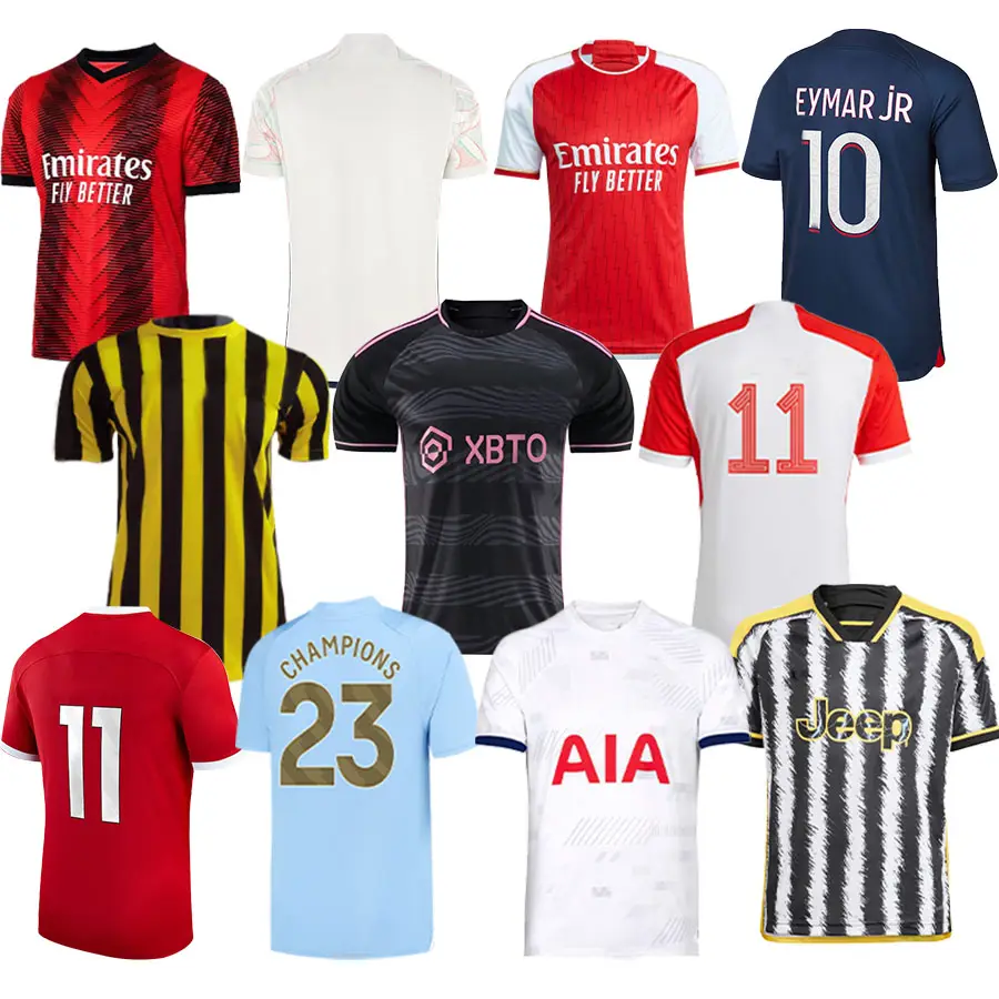 Maglia da calcio a sublimazione 23/24 nuovo modello maglia da calcio uniforme da allenamento da uomo di alta qualità thailandese