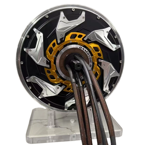QSMOTOR 12"V4 2000W Dual Hall 35H Improved Brushless Series Wound IE4 Efficiency Disc Motor IP55 Waterproof 72V for - Product Image 3