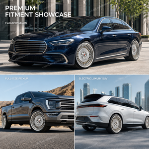 Jantes forgées multi-rayons polies argentées résistantes à la chaleur de 22 à 26 pouces pour SUV et camions de luxe du Moyen-Orient et d'Amérique du Nord - Product Image 2