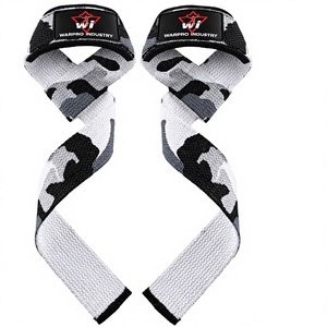 Sangles de musculation camouflage premium avec support de poignet rembourré, accessoires de préhension robustes pour la musculation et l'entraînement de force - Product Image 1