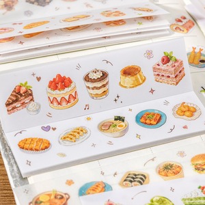 20 <b>Sheets</b> Per Pack Food-Themed Decorative Paper <b>Stickers</b> Rectangular Self-Adhesive Matte Varnishing For Home Decoration - Product Image 3