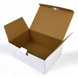 F S C Certified Factory Custom <strong>Blank</strong> <strong>White</strong> Corrugated <strong>Box</strong> Plain Unprinted Mailer Paper <strong>Box</strong> Support Custom Logo Color Printing - Product Image 3