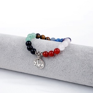 Pulsera <span class=keywords><strong>de</strong></span> Cuarzo Rosa con Cuentas <span class=keywords><strong>de</strong></span> Cristal Multicolor y <span class=keywords><strong>Árbol</strong></span> <span class=keywords><strong>de</strong></span> <span class=keywords><strong>la</strong></span> <span class=keywords><strong>Vida</strong></span>, Joyería <span class=keywords><strong>de</strong></span> Moda para Hombre y Mujer, Gran Venta - Product Image 4