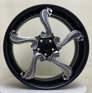 HZH per Ford Mustang Shelby GT350 GT500 DEAN DP057 17/18/19/20/21" Cerchi in Lega di Alluminio 6061 Neri 16-24" Personalizzati 5x114.3 - Product Image 1