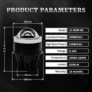 Vendite dirette in fabbrica cinque modalità lampada a nebbiogeno a triplo colore Biled 5800K 3000K a prova di acqua foglume a Led Biled lente - Product Image 6