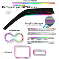 Kit de rétroéclairage LED pour Toyota Camry XV70 8ème génération 2018-2023, éclairage ambiant intérieur, contrôle double zone, installation facile