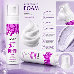 Espuma Definidora de Rizos Refrescante al por Mayor, Mousse Capilar Ligero y Esponjoso con Complejo de Arroz para Rizos, Fijación Suave y Acariciable, 8 fl oz - Product Image 3
