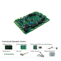 Placa base para cargador de vehículos eléctricos de doble pistola de CC de 80-480kW, OCPP 1.6J/2.0.1 GB/T 27930, módulo LCD, solar, expandible, OEM