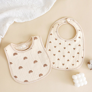 Baberos Profesionales para Bebé, 100% Algodón Muselina, con Cierre a Presión, 6 Capas, Súper Suaves, Forma de U, para Recién Nacidos, para Comer y Babear - Product Image 6