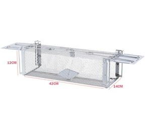 Humane Metal Mesh Live Catch <span class=keywords><strong>Rat</strong></span> Rongeur Appât Station <span class=keywords><strong>Double</strong></span> Portes Piège À Souris <span class=keywords><strong>Cage</strong></span> - Product Image 3